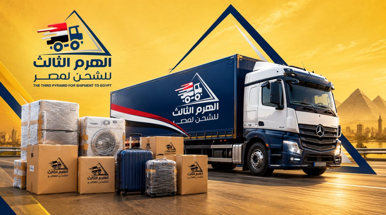 الهرم الثالث للشحن لمصر